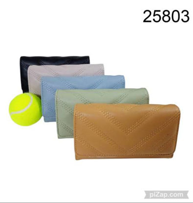 Imagen de BILLETERA BORDADA NEGRA,BEIGE,VERDE,MOKA 1.26